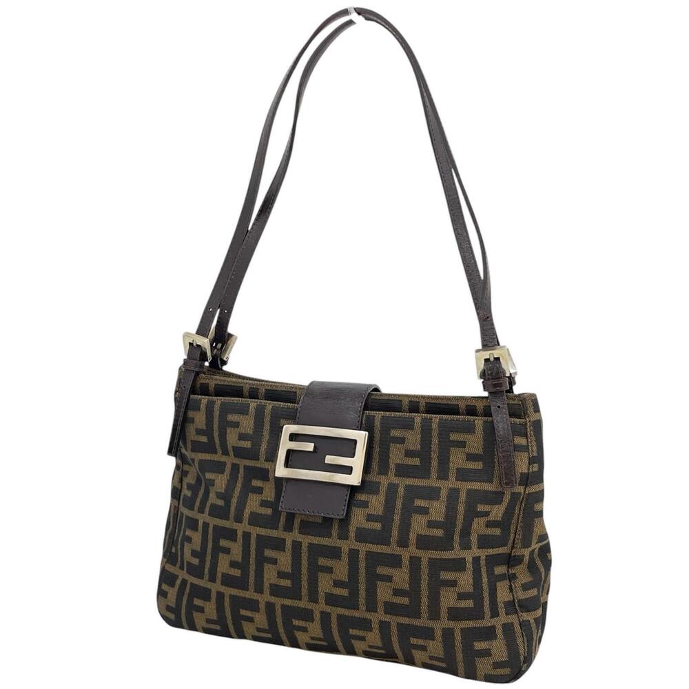 Fendi Handbag Zucca Sunshine Brown